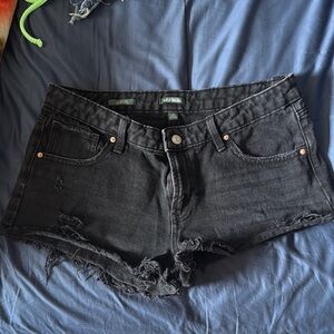 Wild Fable Black Distressed Jean Shorts